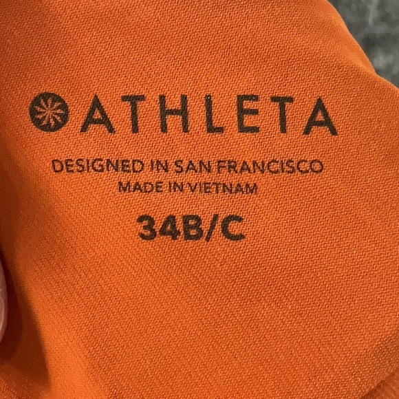 Athleta Ibiza Entwined Tankini Swimsuit Swim Top in Warm Multi Size 34B C - Picture 6 of 8